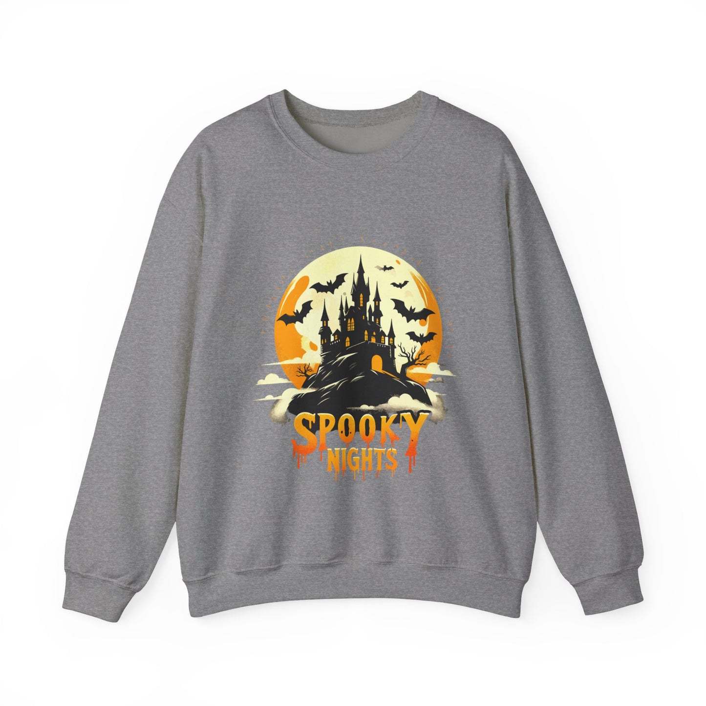 Spooky Nights Sweatshirt — Halloween Haunted Castle Crewneck