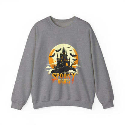 Spooky Nights Sweatshirt — Halloween Haunted Castle Crewneck