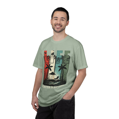 Life Is Better in Flip Flops T-Shirt — Vintage Beach Palm Tree Tee