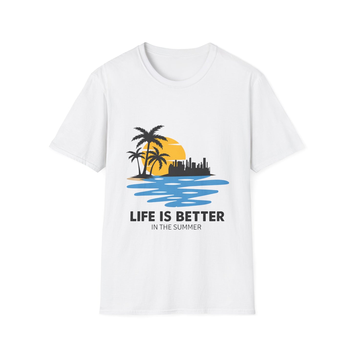 Summer Beach T-Shirt — "Life Is Better in the Summer" Palm Tree Design