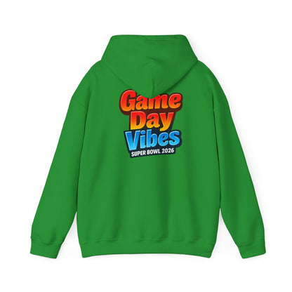 Game Day Vibes Hoodie | I’m Just Here for Good Food and Commercials Hooded Sweatshirt