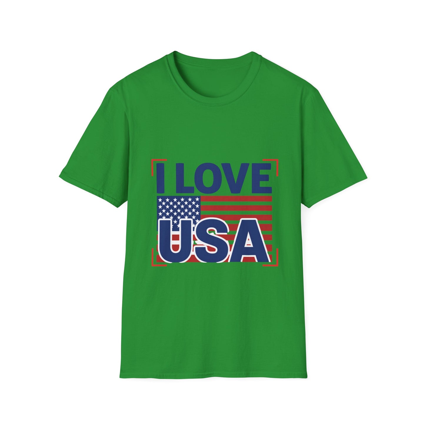 I Love USA T-Shirt — American Flag Patriotic Tee for 4th of July
