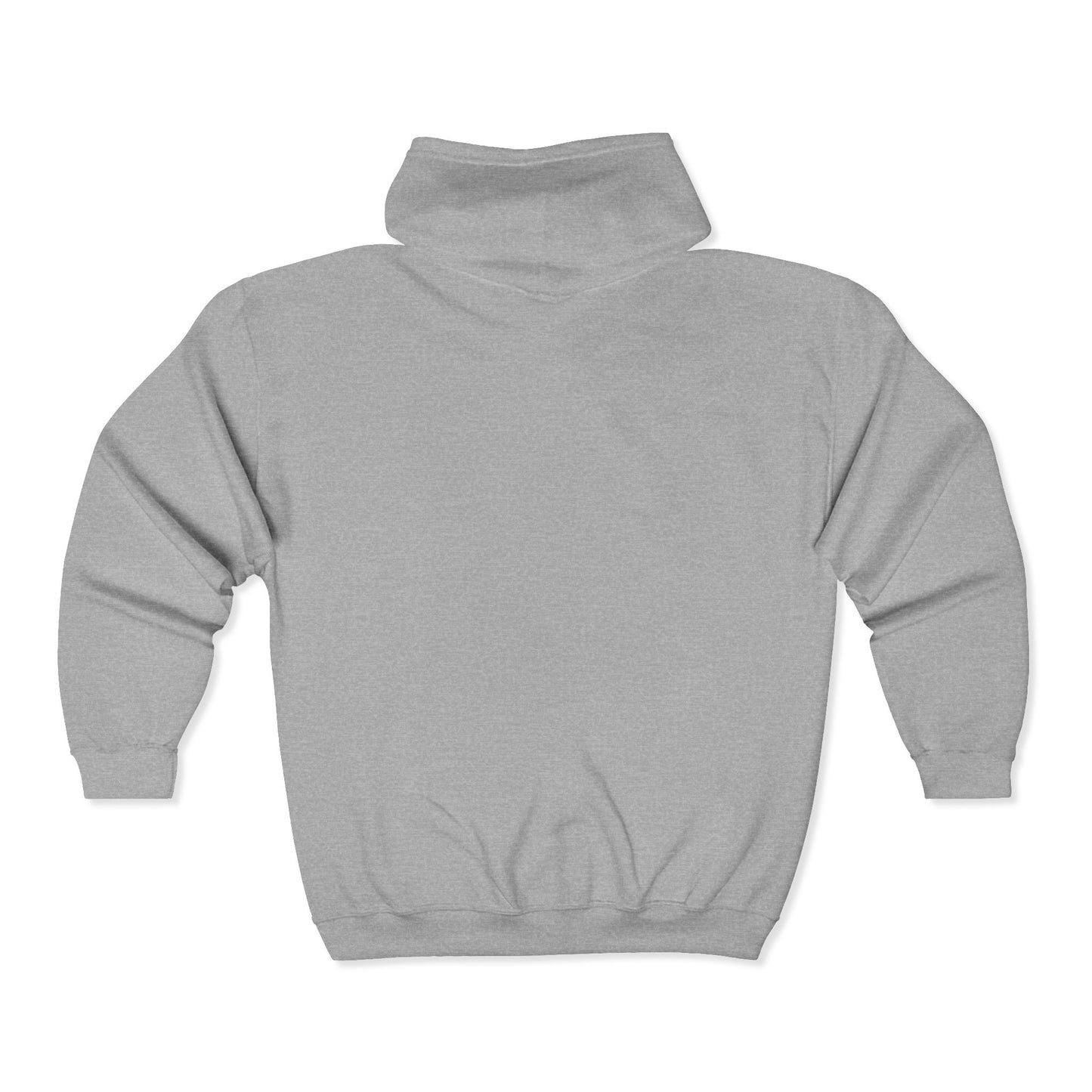 Hoodie — “Never Stop, Life Is Short” Full-Zip Zip-Up