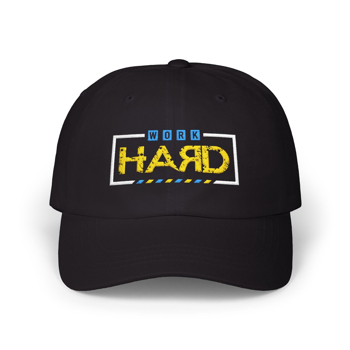 Work Hard Embroidered Dad Cap – Motivational Baseball Hat