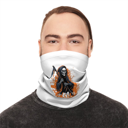 Grim Reaper Neck Gaiter – Lightweight Halloween Face Covering