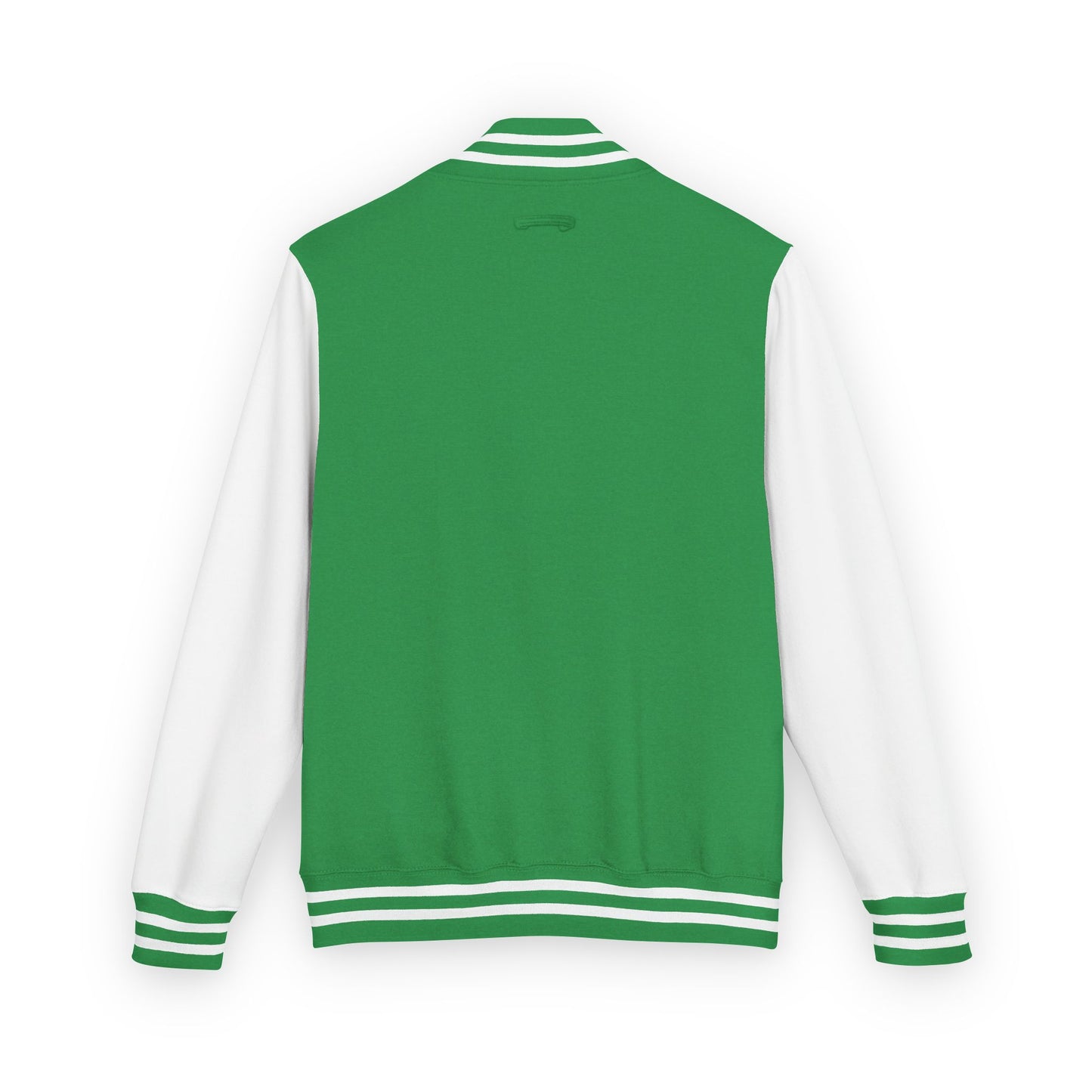 Letterman Jacket — Pink USA Peace Hand Graphic