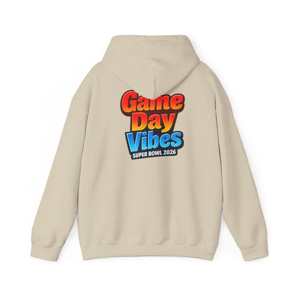 Game Day Vibes Hoodie | I’m Just Here for Good Food and Commercials Hooded Sweatshirt