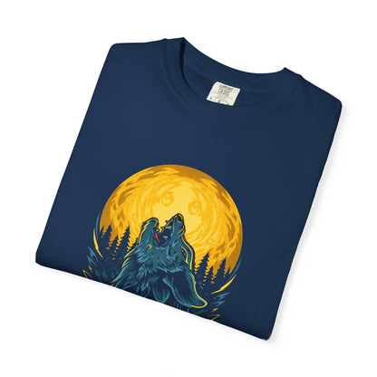 Howling Wolf T-Shirt — Vintage Moon Graphic Tee