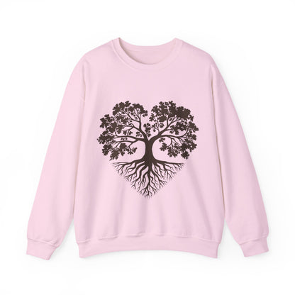 Tree of Life Sweatshirt — Heart-Shaped Roots & Branches Crewneck | Sweat Shirt