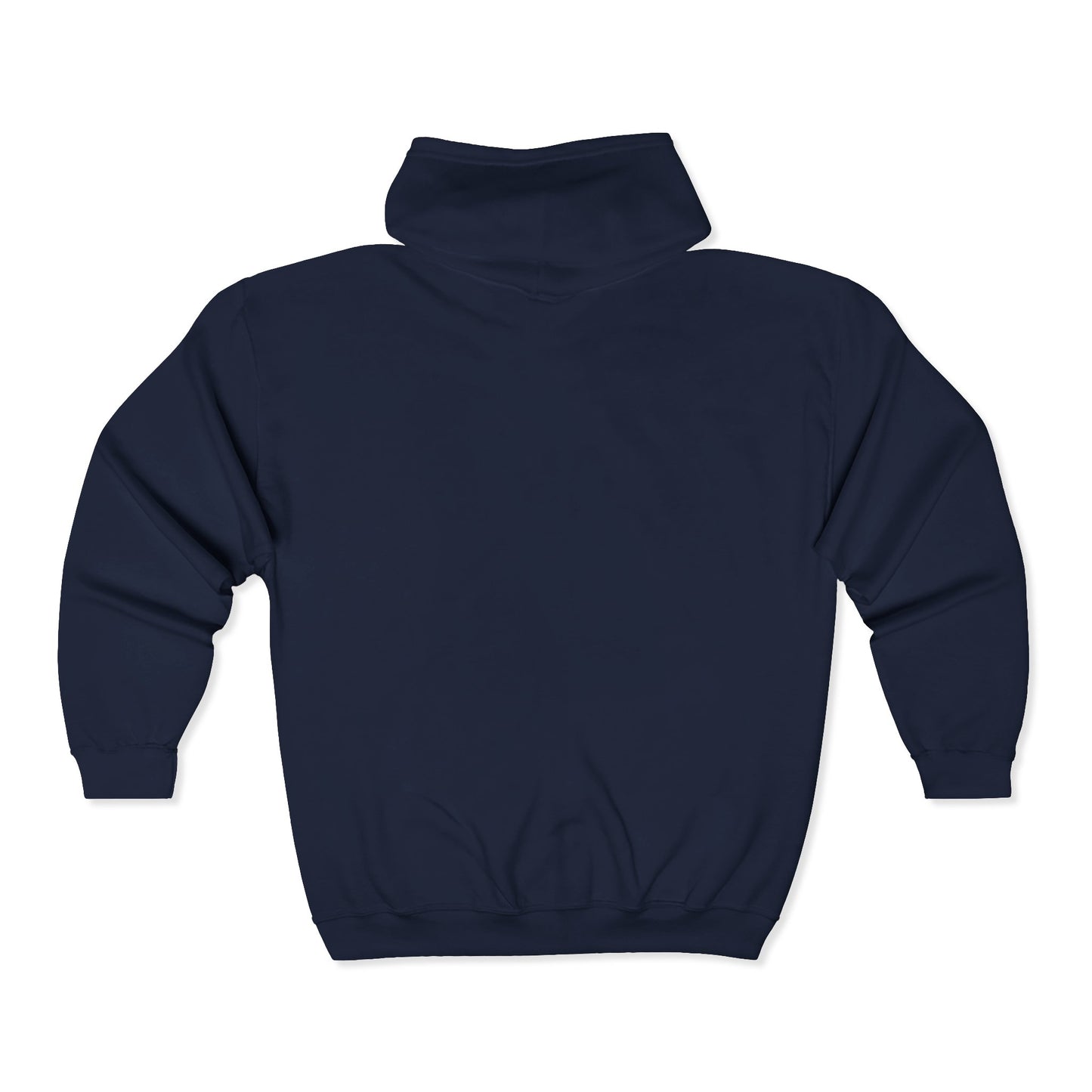 Hoodie — “Never Stop, Life Is Short” Full-Zip Zip-Up