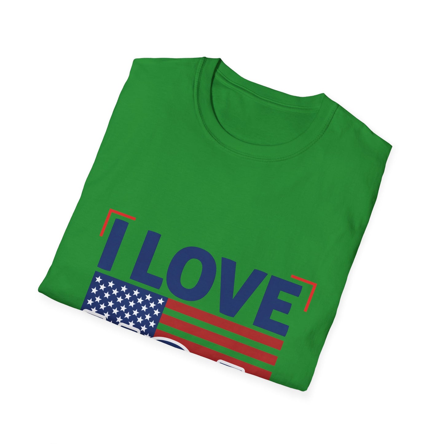 I Love USA T-Shirt — American Flag Patriotic Tee for 4th of July