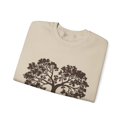 Tree of Life Sweatshirt — Heart-Shaped Roots & Branches Crewneck | Sweat Shirt