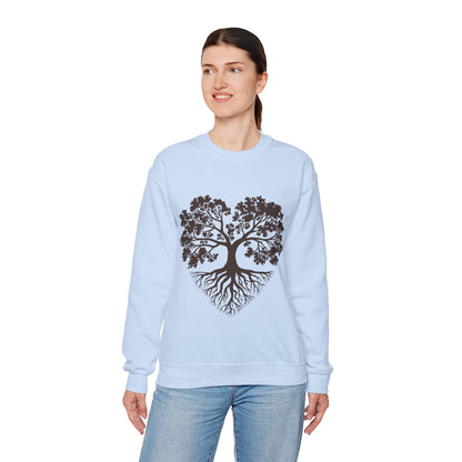 Tree of Life Sweatshirt — Heart-Shaped Roots & Branches Crewneck | Sweat Shirt