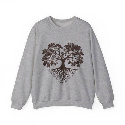 Tree of Life Sweatshirt — Heart-Shaped Roots & Branches Crewneck | Sweat Shirt