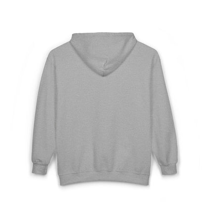 Hoodie — “Never Stop, Life Is Short” Full-Zip Zip-Up