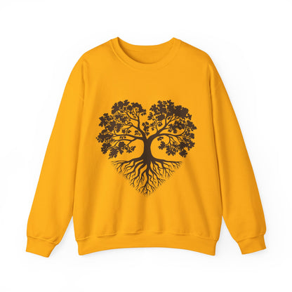 Tree of Life Sweatshirt — Heart-Shaped Roots & Branches Crewneck | Sweat Shirt