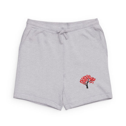 Red Blossom Tree Sweatshort | Embroidered Pocket Graphic | For Valentines