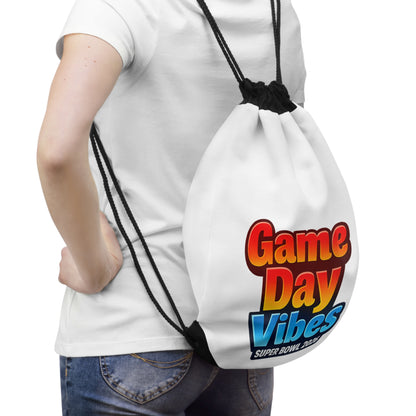 Game Day Vibes Drawstring Bag | Super Bowl 2026 Football Fan