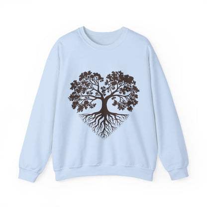 Tree of Life Sweatshirt — Heart-Shaped Roots & Branches Crewneck | Sweat Shirt