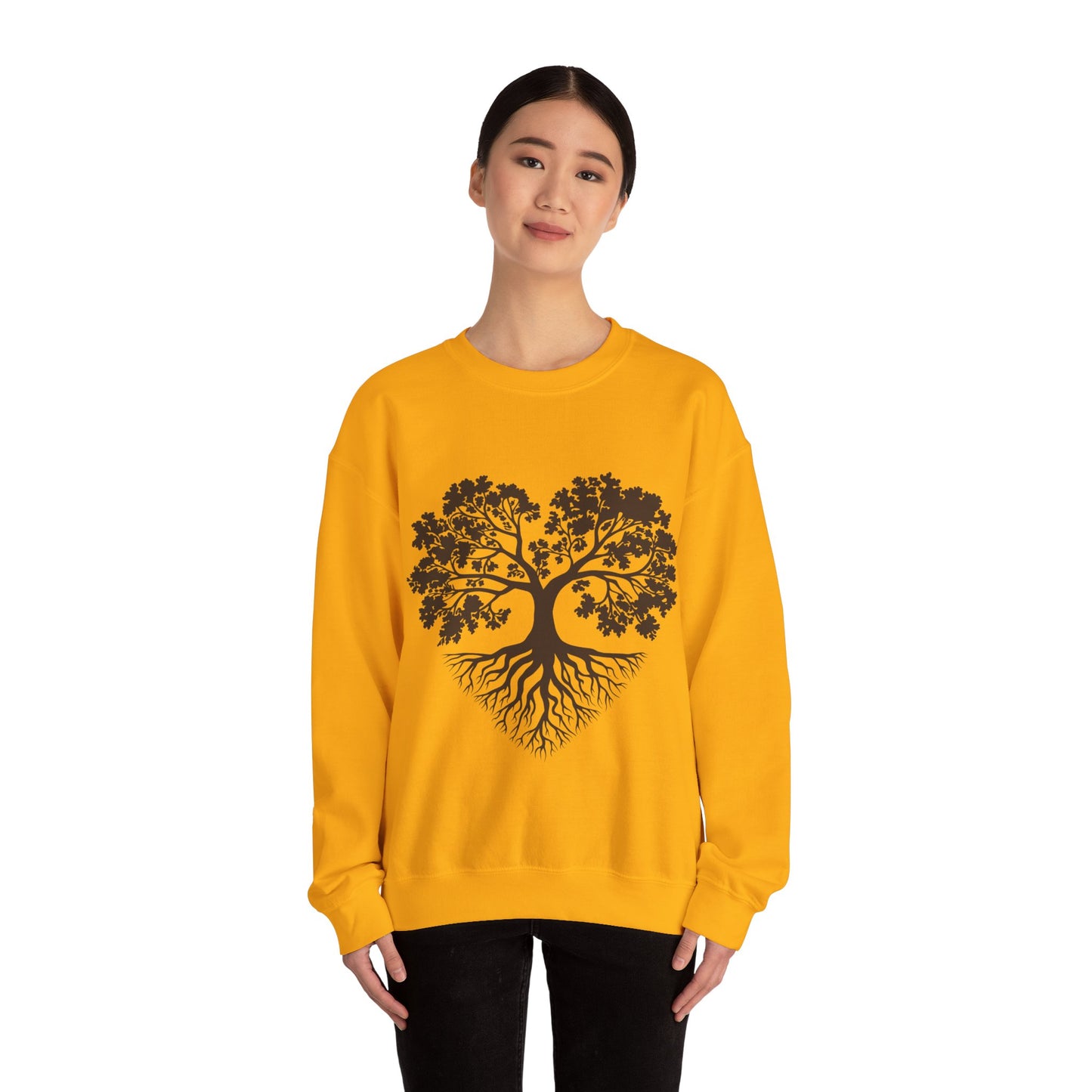 Tree of Life Sweatshirt — Heart-Shaped Roots & Branches Crewneck | Sweat Shirt