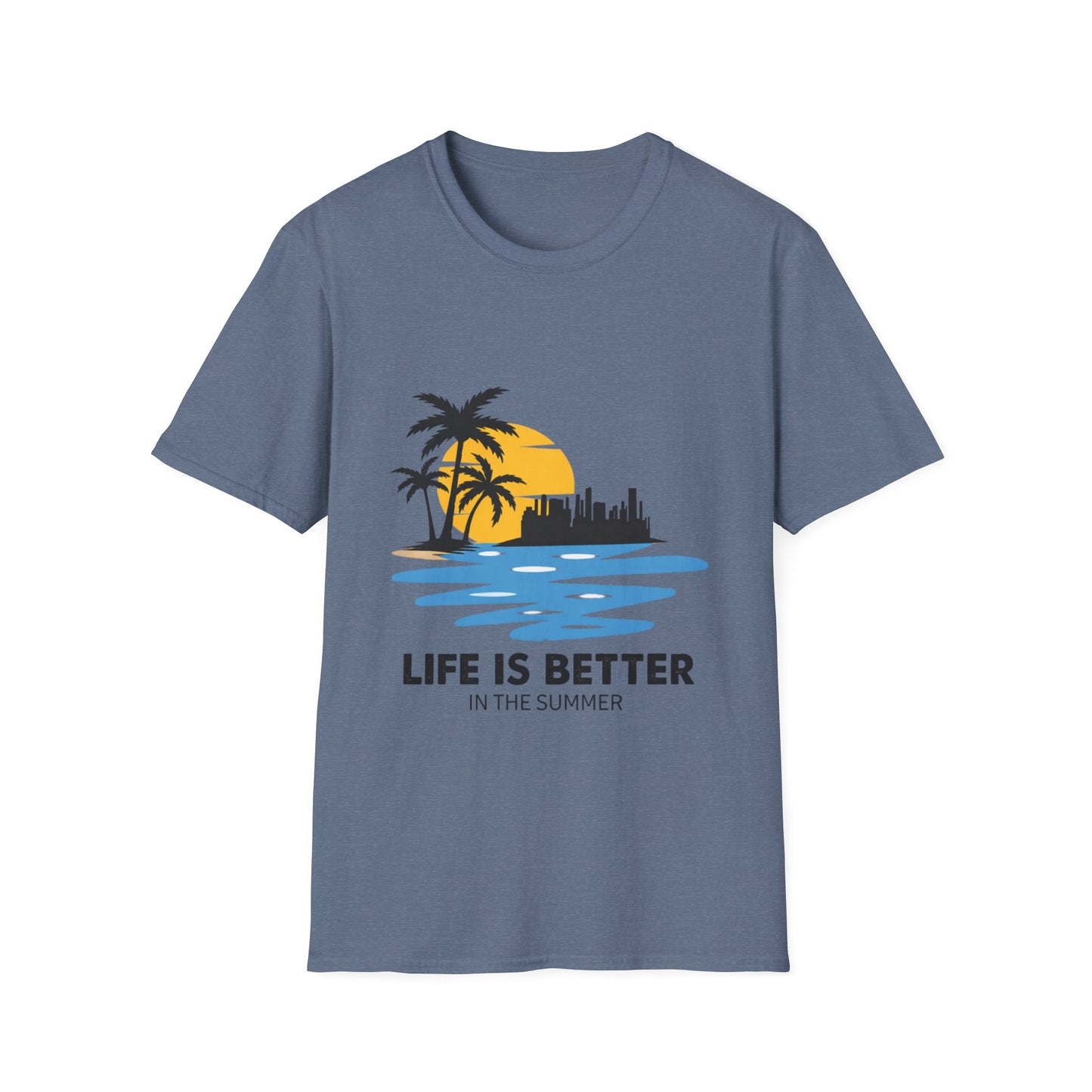 Summer Beach T-Shirt — "Life Is Better in the Summer" Palm Tree Design