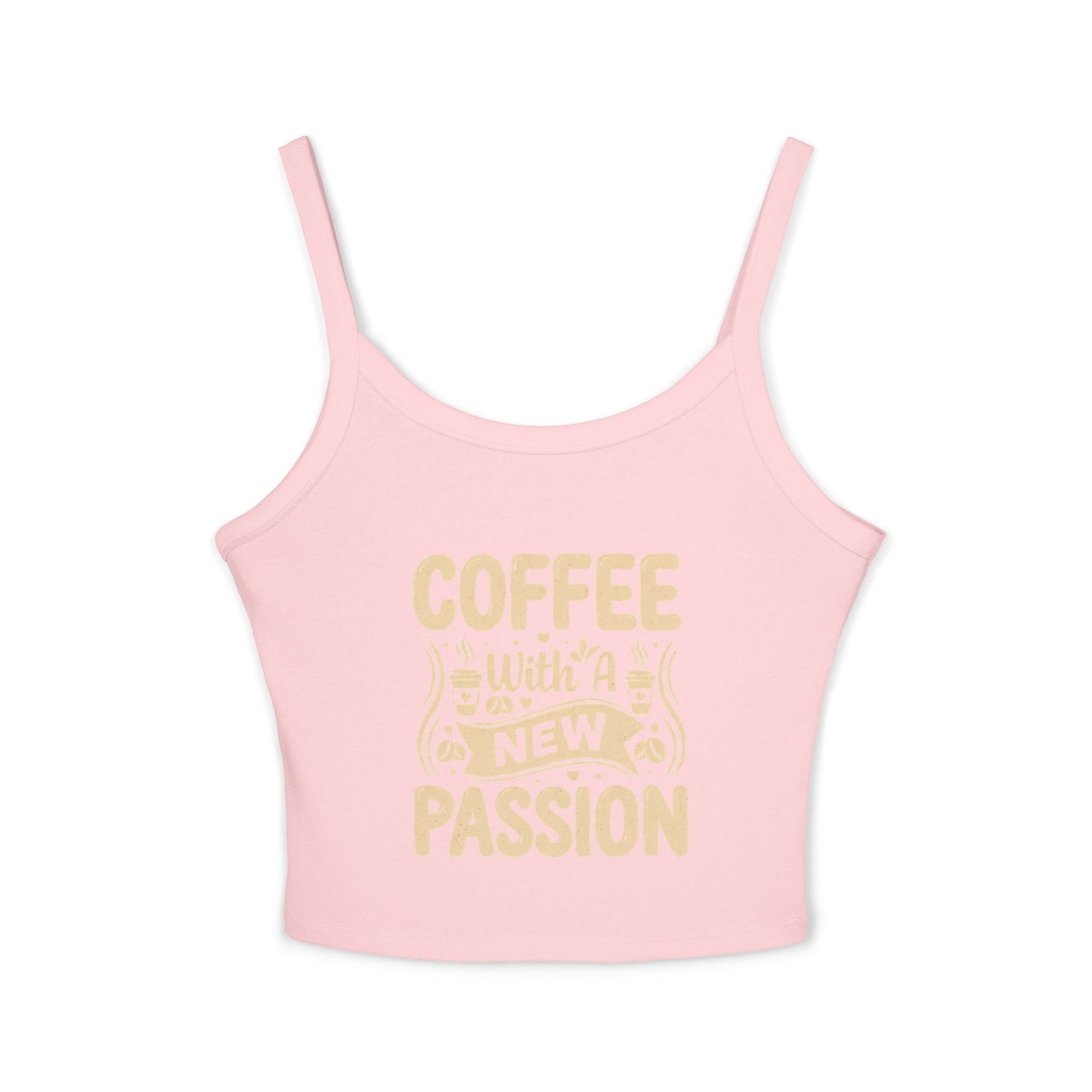 Coffee With A New Passion Spaghetti Strap Tank Top