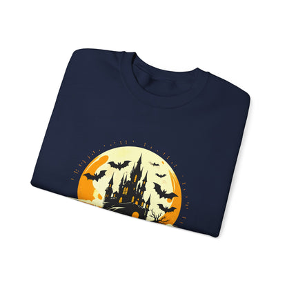 Spooky Nights Sweatshirt — Halloween Haunted Castle Crewneck