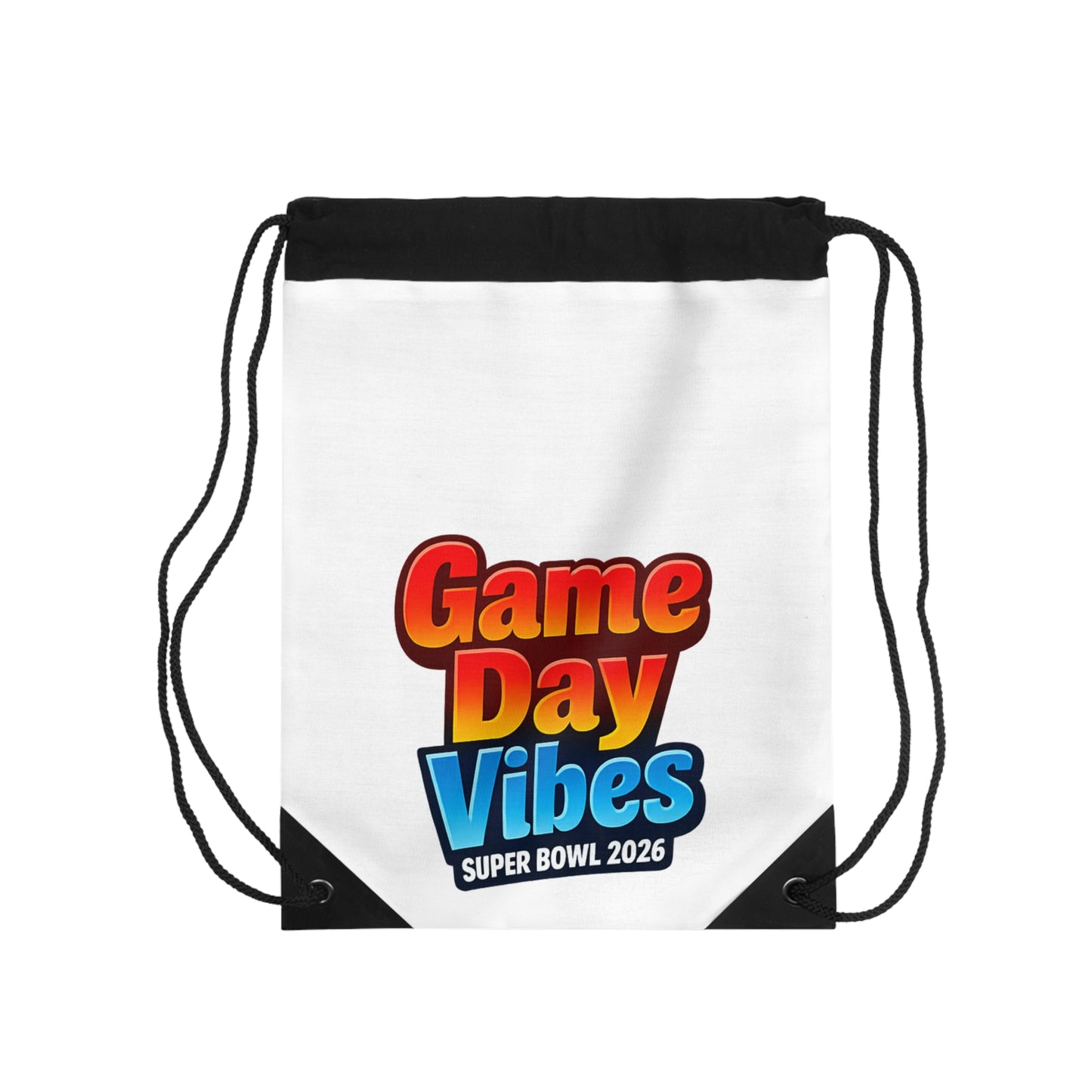 Game Day Vibes Drawstring Bag | Super Bowl 2026 Football Fan