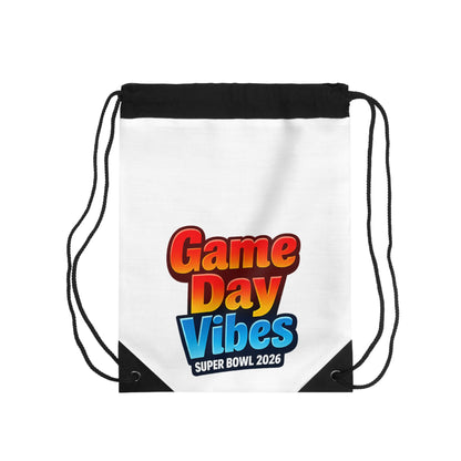 Game Day Vibes Drawstring Bag | Super Bowl 2026 Football Fan