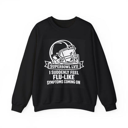 Flu-Like Symptoms Football Helmet Crewneck Sweatshirt | Superbowl LVII Design