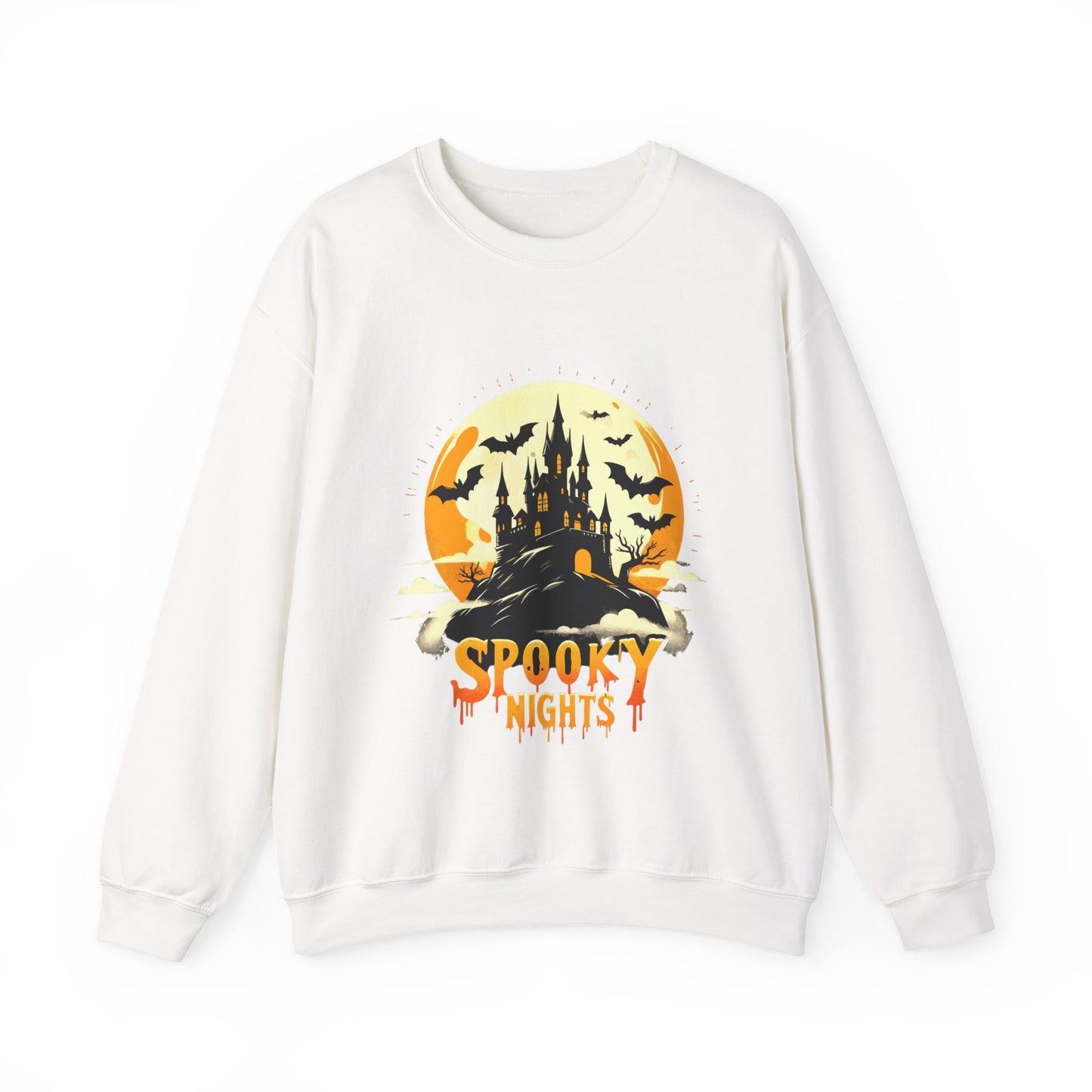 Spooky Nights Sweatshirt — Halloween Haunted Castle Crewneck