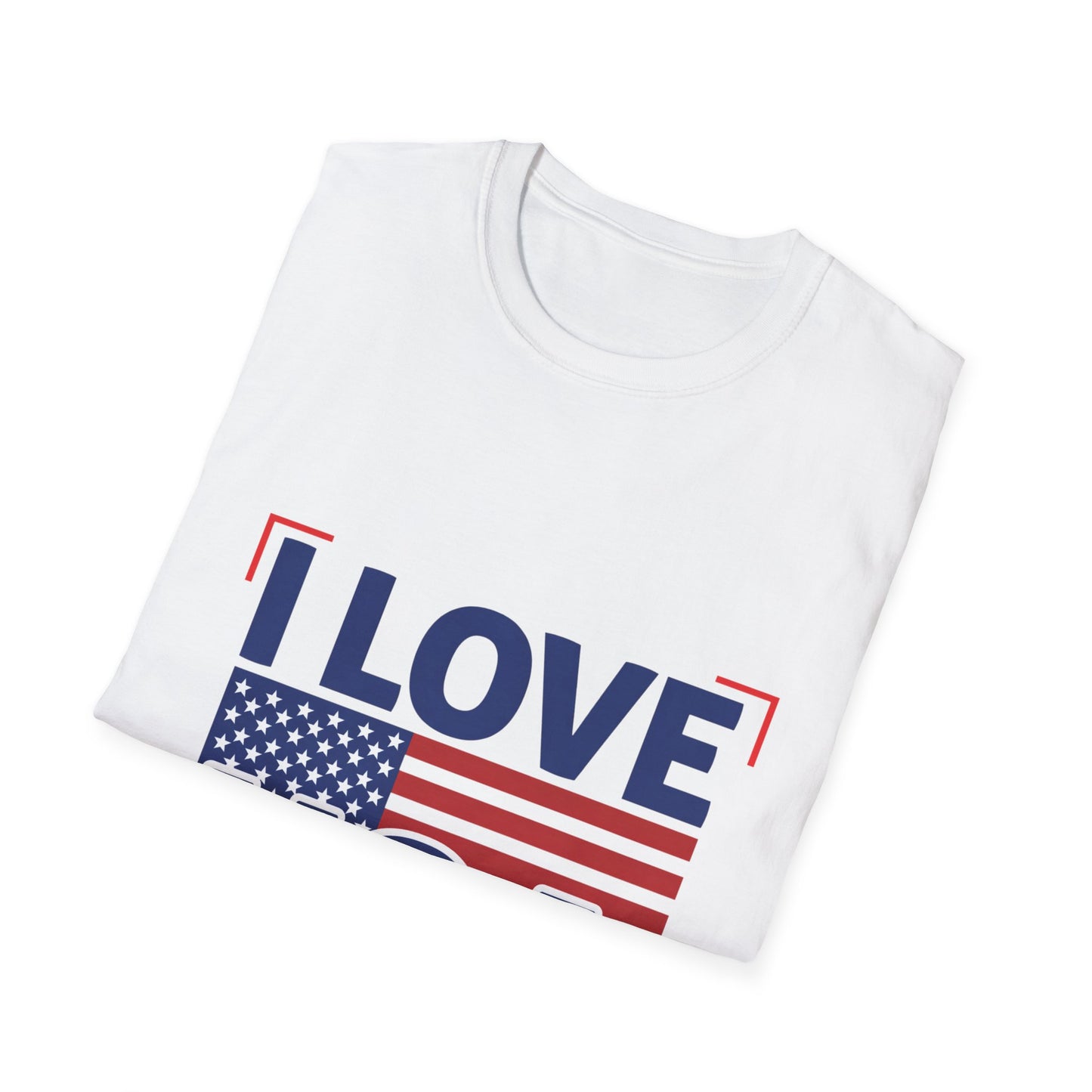 I Love USA T-Shirt — American Flag Patriotic Tee for 4th of July