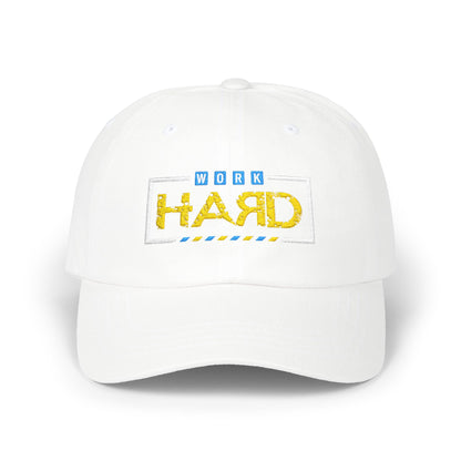 Work Hard Embroidered Dad Cap – Motivational Baseball Hat
