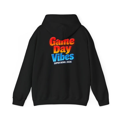 Game Day Vibes Hoodie | I’m Just Here for Good Food and Commercials Hooded Sweatshirt