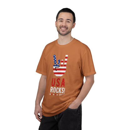USA Rocks! Flag Hand Gesture T-Shirt