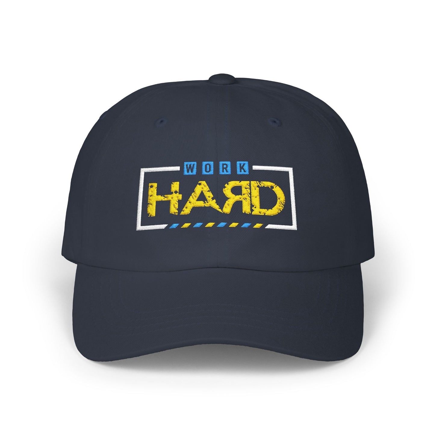 Work Hard Embroidered Dad Cap – Motivational Baseball Hat