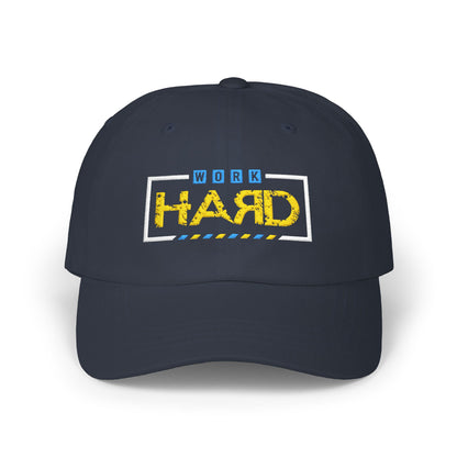 Work Hard Embroidered Dad Cap – Motivational Baseball Hat