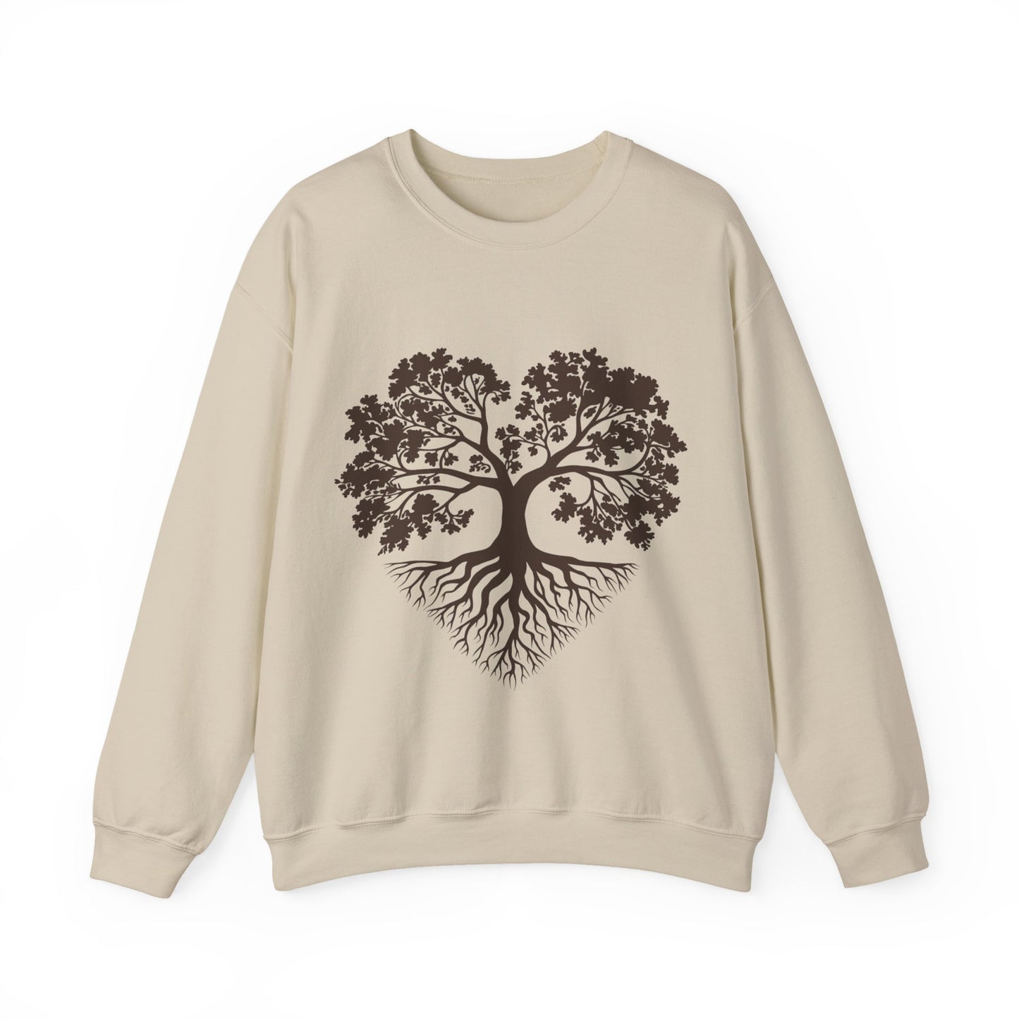 Tree of Life Sweatshirt — Heart-Shaped Roots & Branches Crewneck | Sweat Shirt