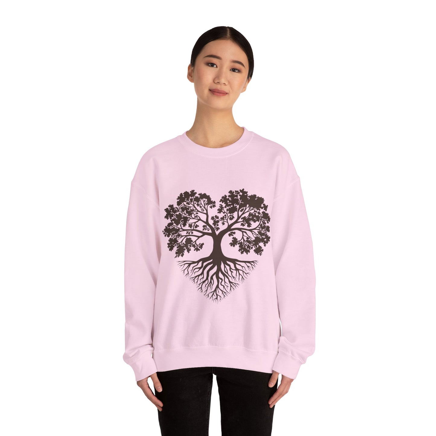 Tree of Life Sweatshirt — Heart-Shaped Roots & Branches Crewneck | Sweat Shirt