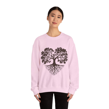 Tree of Life Sweatshirt — Heart-Shaped Roots & Branches Crewneck | Sweat Shirt