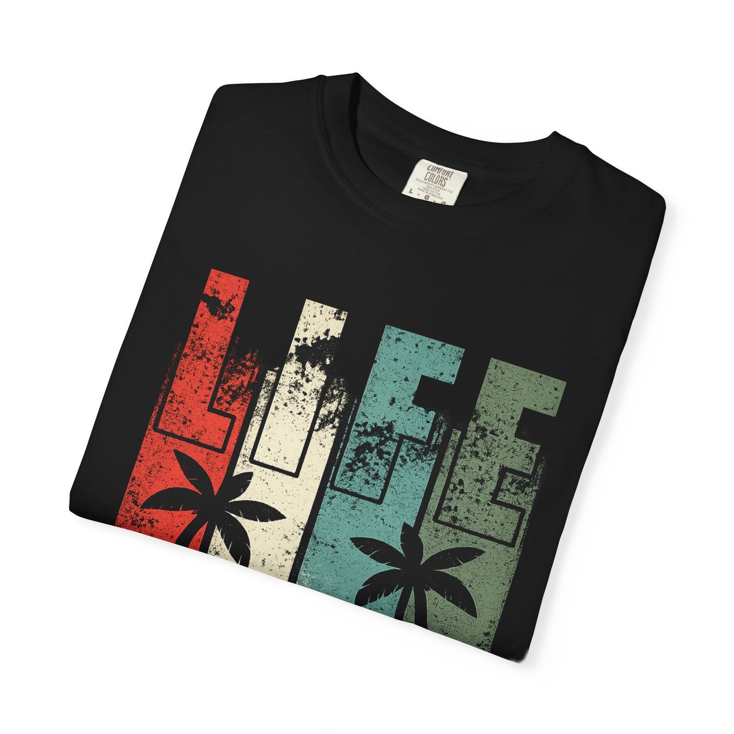 Life Is Better in Flip Flops T-Shirt — Vintage Beach Palm Tree Tee