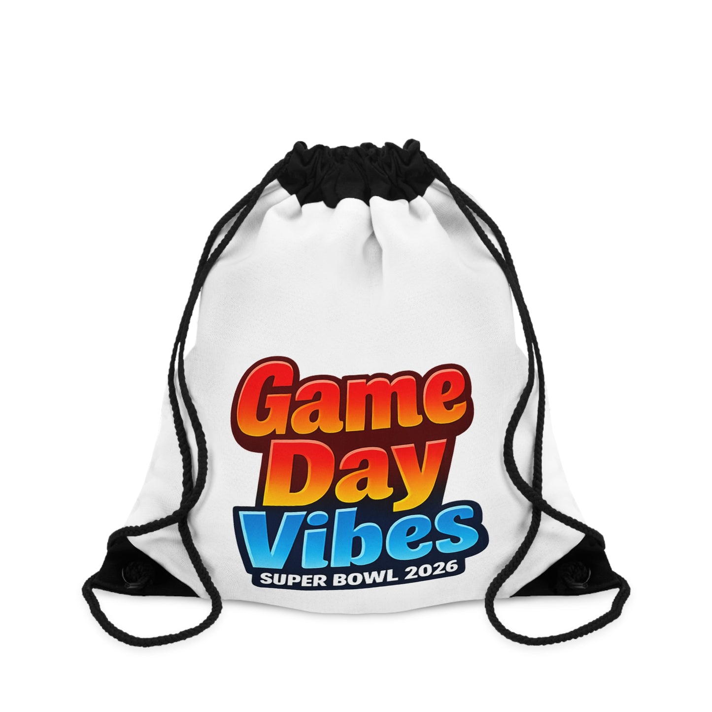 Game Day Vibes Drawstring Bag | Super Bowl 2026 Football Fan