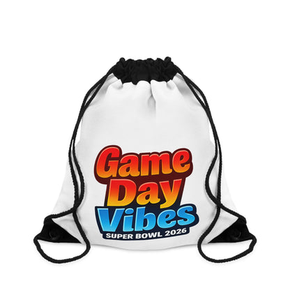 Game Day Vibes Drawstring Bag | Super Bowl 2026 Football Fan