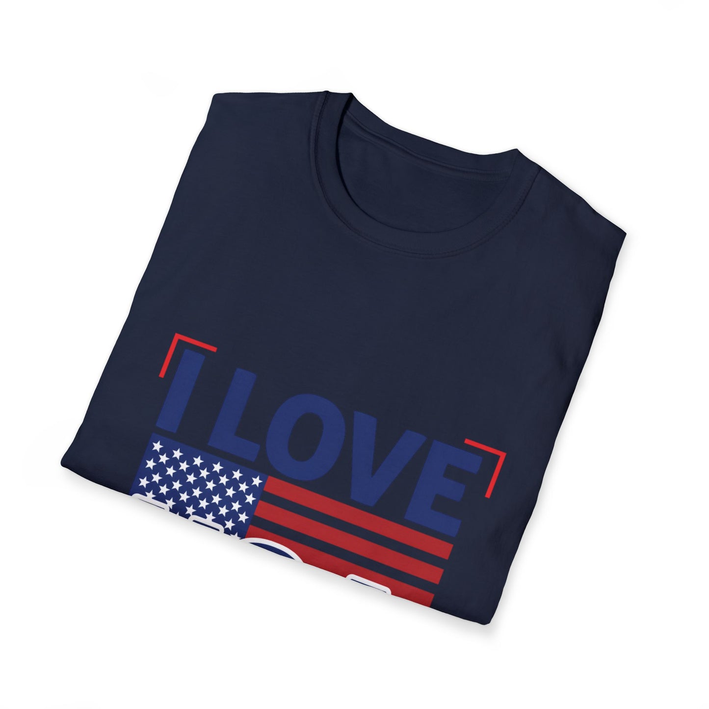 I Love USA T-Shirt — American Flag Patriotic Tee for 4th of July
