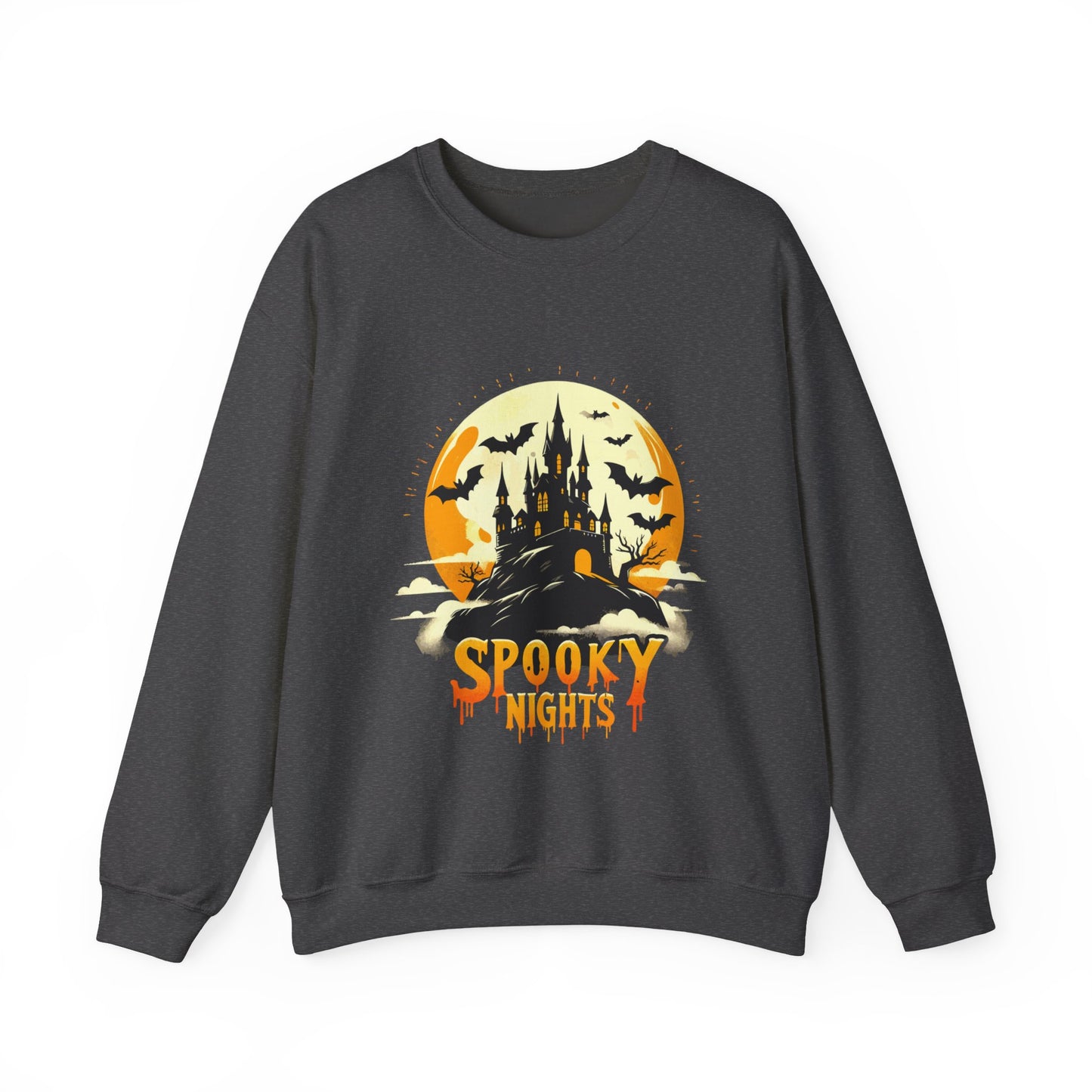 Spooky Nights Sweatshirt — Halloween Haunted Castle Crewneck